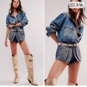 Free People Denim Shorts